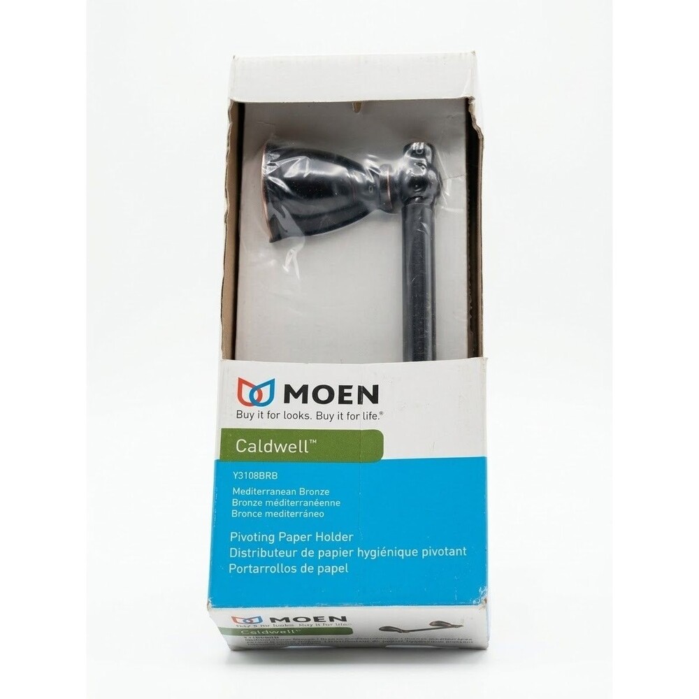 Moen Caldwell Pivoting Toilet Paper Holder Bronze NIB
